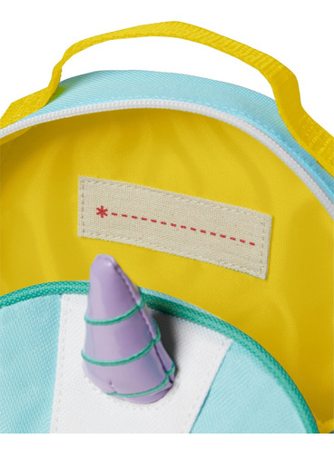 Mochila Mini Infantil Skip Hop C/ Alça Zoo Cor Amarelo Desenho Do Tecido Unicórnio