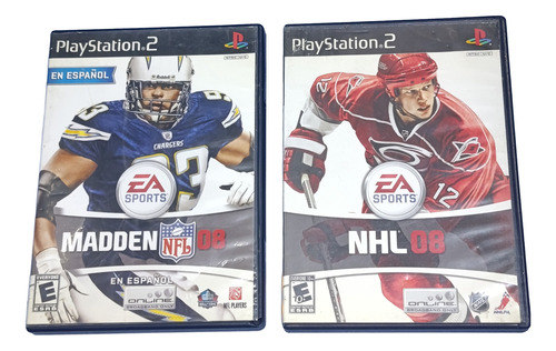 Madden 08 - Nhl 08 Ps2 (Reacondicionado)