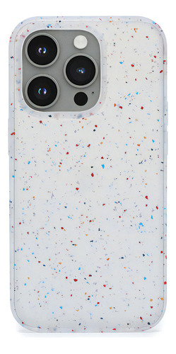 Capa Customic Para iPhone 14 Pro Max Spot Silicone Reciclado Cor Branco