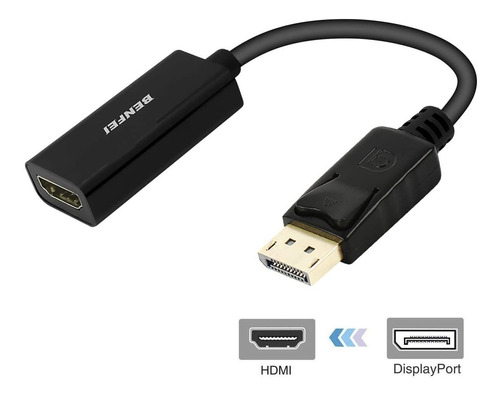 Cable Convertidor Display Port Macho A Hdmi Hembra 4k X 2k