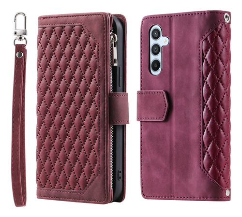 Funda De Piel Con Tapa Para Samsung Galaxy S25 Ultra S24 Plus S23 S22 A56 A36 A26 A55