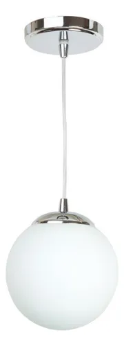 comprar Lampara Colgante 1 Luz Elyn Cromo Globo Opal Apto Led E27 comprar Lampara Colgante 1 Luz Elyn Cromo Globo Opal Apto Led E27