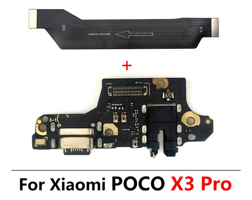 Placa De Carga Sub + Cabo Flat Flex Para Poco X3 / X3 Pro