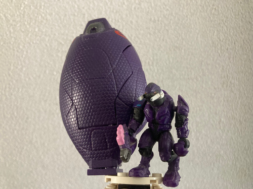Mega Construx Covenant Crimson Drop Pod Elite Halo Original 1 Covenant Crimson Drop Pod Elite (Usado)