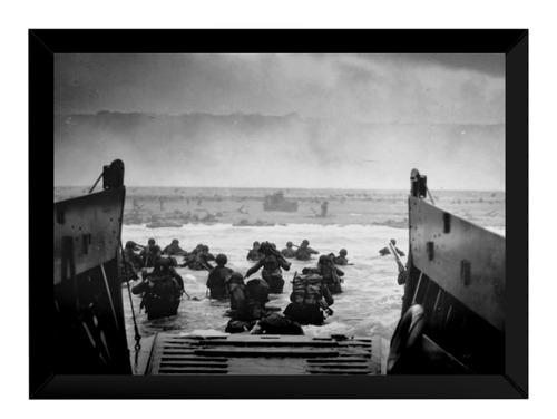 Quadro Ataque Dia D História Segunda Guerra Mundial Foto 