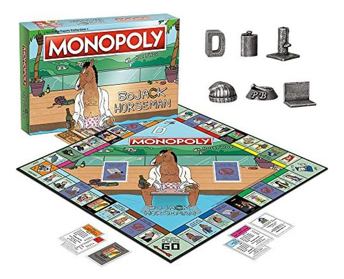 Juego De Mesa Monopoly Bojack Horseman | Recluta A Tus Perso