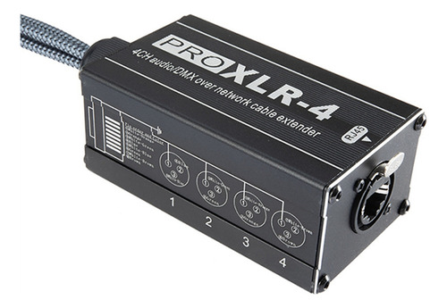 Extensor Ethernet Xlr/dmx A Ethercon Rj45 Cat5/cat6, Negro