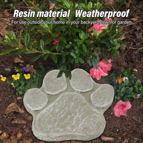 Piedra Conmemorativa Con Forma De Huella De Perro Para Brico
