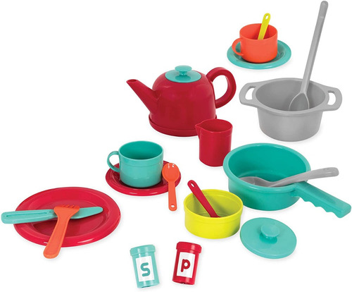 Juego De Accesorios De Cocina Battat 71 Pz Deluxe Kitchen