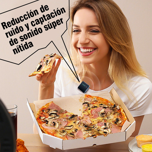 2025 Nuevo Micrófono Inteligente Con Cancelación De Ruido Negro+type-c