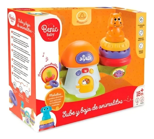 Sube Y Baja De Animalitos Para Bebés Con Sonidos Didactico Color Multicolor