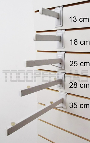 10 Ganchos Blisteros Para Panel Ranurado De 30 Cm