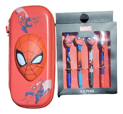 Estuche, Set Lápices Y Libro Para Pintar Spider Man Primark