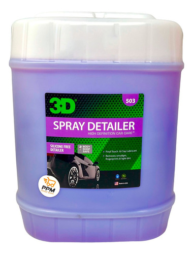 3d Spray Detailer Lubricante Para Descontaminar Cubeta 19 L