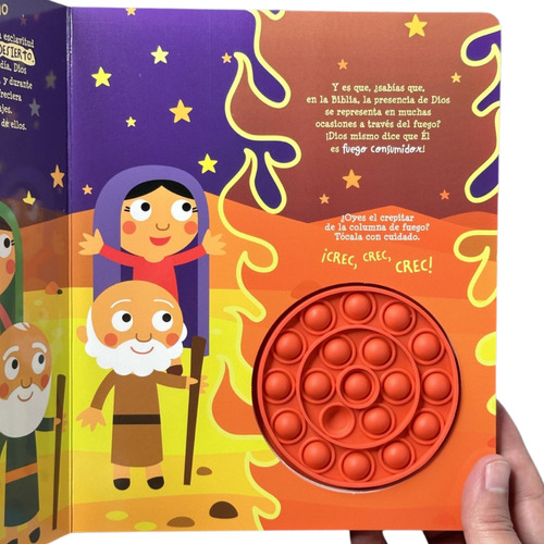 Libro Interactivo Pop It Aventuras Bíblicas En El Fuego
