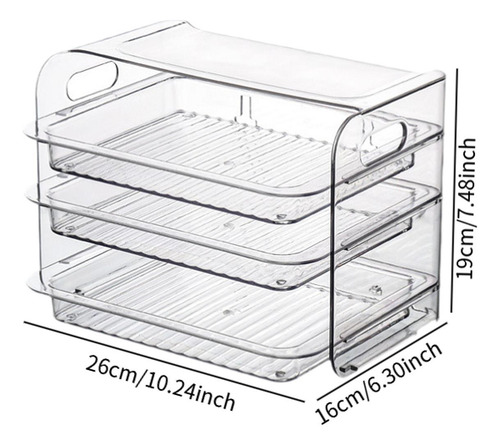 Estante Para Platos Laterales, Organizador Para 3 Capas
