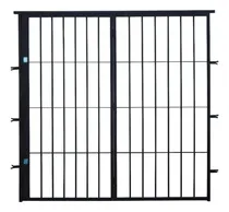 Comprar Puerta Reja De Puerta Waluminio Puerta Reja 16mm De 150cm X 200cm Barra De 0.016m Color Negro Pintado