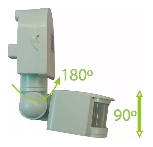 Imagen 2 de 5 de Sensor De Movimiento Zurich E78180b Infrarrojo 180º Ip44 Led