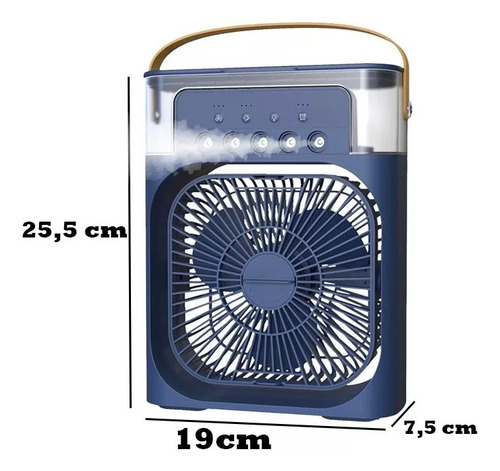 Ventilador De Escritorio Compacto Humidificador Usb Portatil
