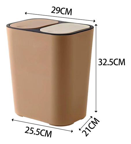 Cubo De Basura Rectangular Para El Hogar Para Dormitorio,