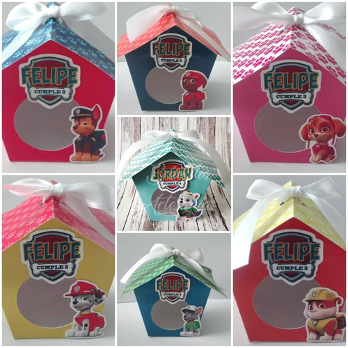 Souvenir Caja Golosinera Perritos Paw Patrol Patrulla Canina