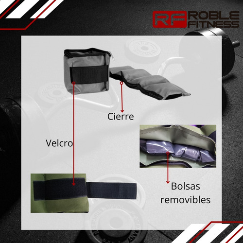 Imagen 5 de 9 de Kit Colchoneta Gimnasia + 2 Mancuernas + Tobillera 2 Kg Gym