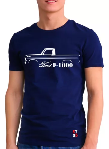 Camiseta Ford F100-V8 Feminina Preta