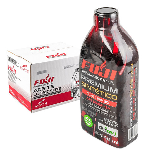 Aceite Fuji Sintetico Sae 5w30 Api Sp Dexos-1 Gen3 Bot.946ml