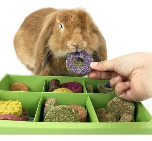 Caja Con 24 Galletas De Heno Para Conejo, Cuyo, Chinchilla