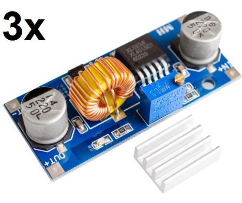 3x Regulador De Tensão Xl4015 Conversor Step Down Arduino