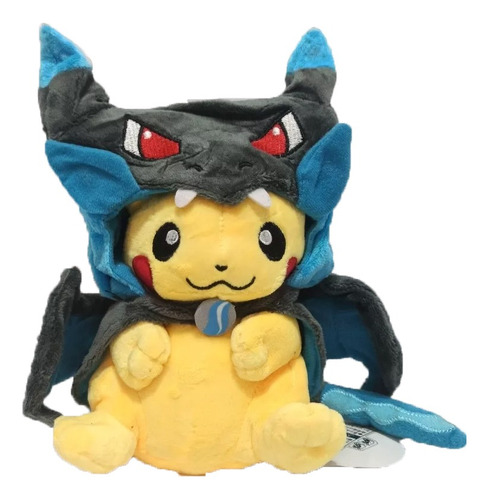 Peluche Pokemon Pikachu Con Traje Mega Charizard Importado