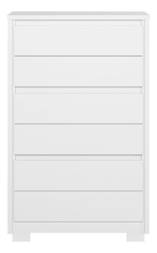 Cômoda Unno 6 Gavetas - Móveis Albatroz Cor Branco
