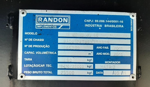 Imagem 9 de 13 de Carreta Graneleira 12,40 Mts Randon 2011