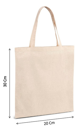 500 Sacolas Ecológicas 20x30(ecobag)tecido Algodão Cru Lisa.