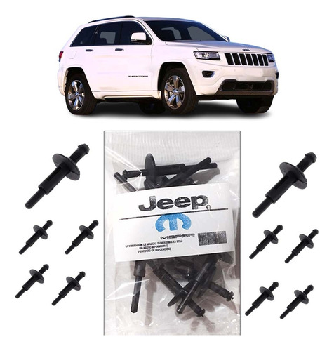 Clip Gancho Remache Guardapolvos Jeep Cherokee 4g Kit 10 Und