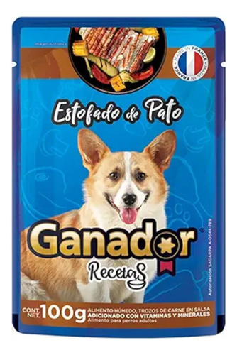 80 Sobres Para Perro Ganador Sabores Surtidos | 100g