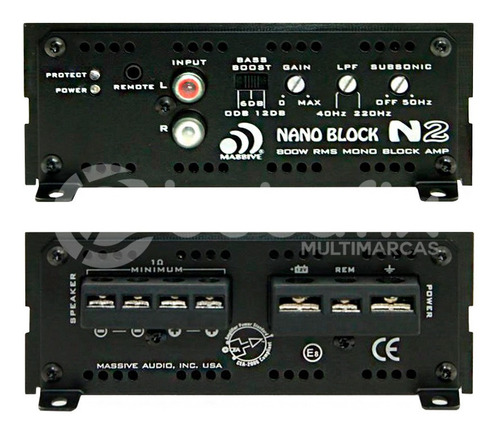 Amplificador Monoblock Massive Nanoblock N2