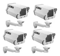 Comprar 4 Gabinetes Blancos De Aluminio Tipo Pelco De 25cm Cctv