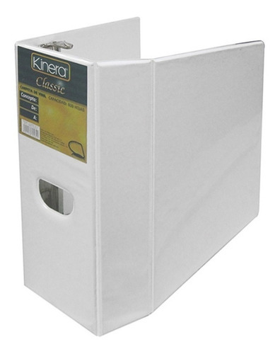 Carpeta De Vinil Kinera 9400bl Arillo En D 5 Pulgs Blanco