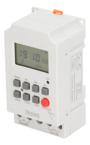 Temporizador Digital Abs Con Ajuste De Segundos, Programable