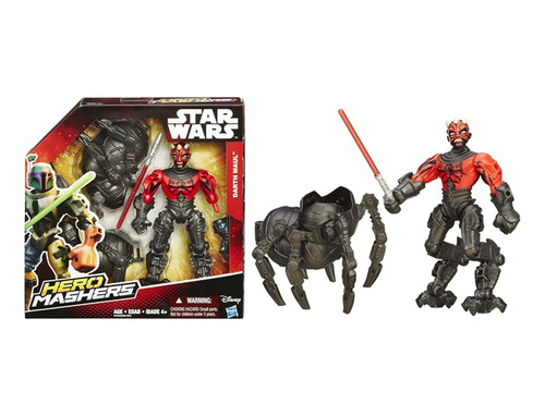 Boneco Hero Mashers Star Wars Darth Maul Com Acessórios