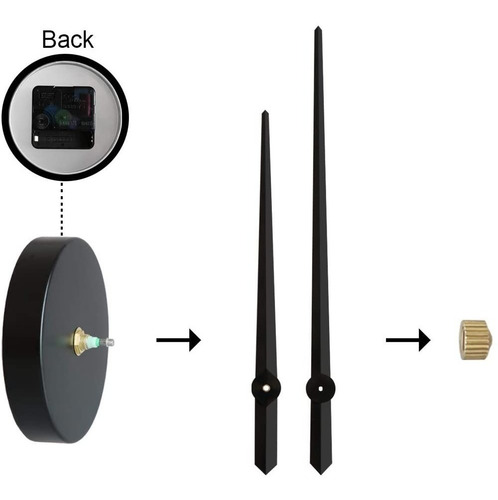 Imagen 5 de 7 de 3d Adhesivo Mudo Moderno Reloj Digital De Pared (negro)