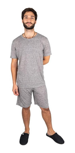 Imagen 1 de 2 de Pijama Hombre Jelue Conjunto Remera Y Short Kamal