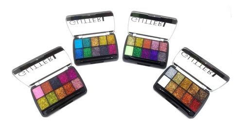 Paleta Sombras Ojos Glitter Eyeshadow Tejar Cosmetica Brillo