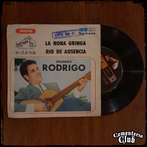 Eduardo Rodrigo - La Nona Gringa - Arg - Rca Vinilo Single