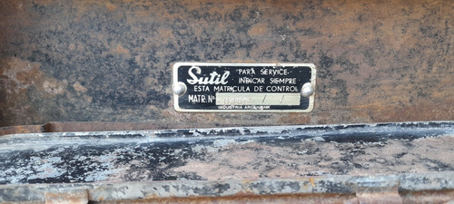 Estufa Antigua A Kerosene Marca Sutil (Usado)