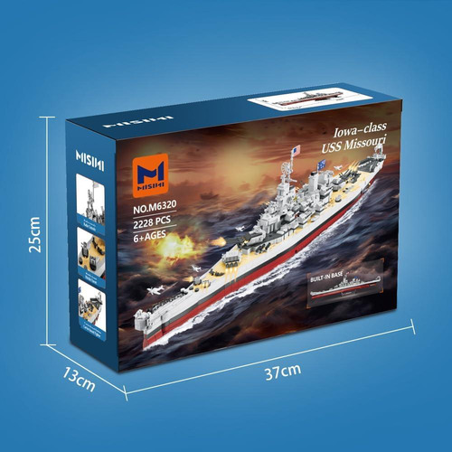 Misini M6320 Kit Barco Acorazado Uss Missouri 2228 Piezas