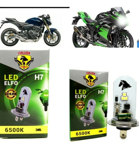 Lampada Led Super Branca H7 Cb 650 F/ Cb 600 / Ninja 250