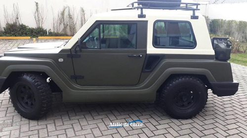 Imagem 6 de 15 de Gurgel X-12 Tr Xavante 1988 Verde Militar. Ateliê Do Carro