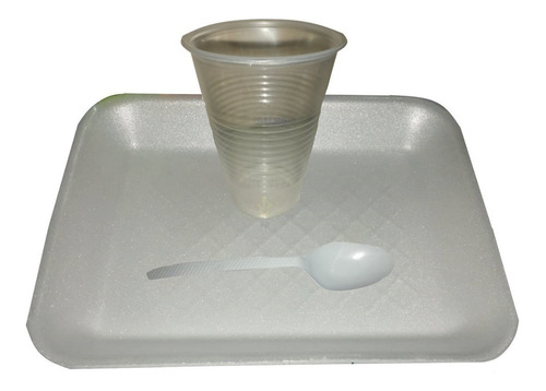 Plato / Charola / Desechable / Kit Servicio Para Alimentos
